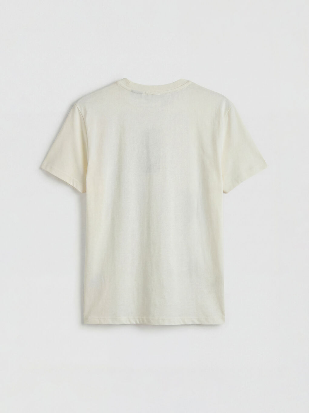 Bej Mickey Mouse Baskılı Kadın Tişört-1