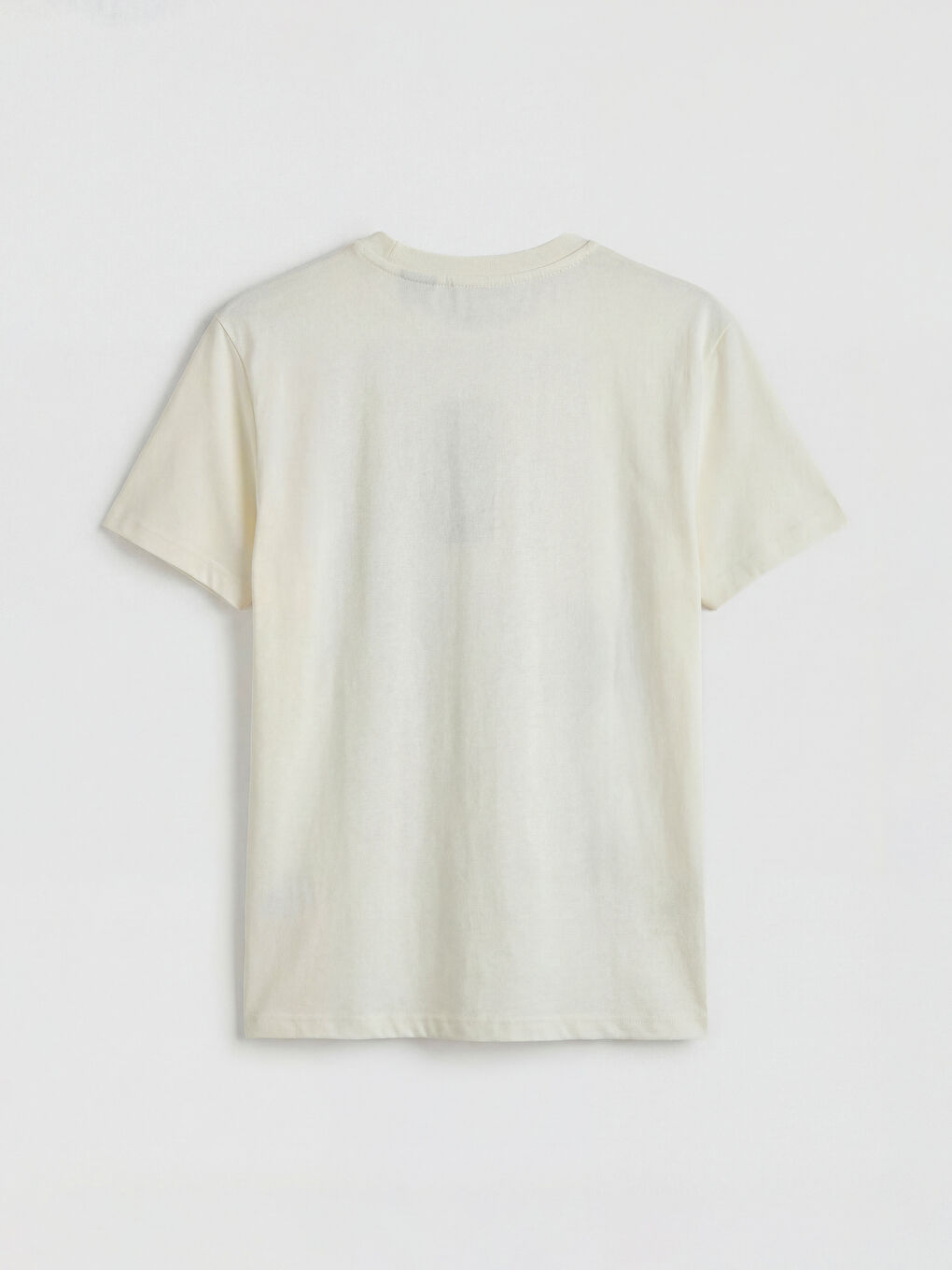 Bej Mickey Mouse Baskılı Kadın Tişört-1