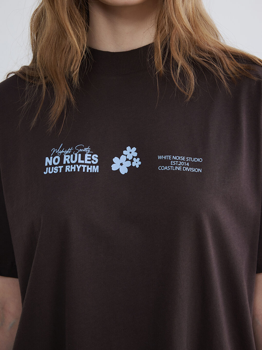 Crew Neck Printed Women's T-Shirt-2