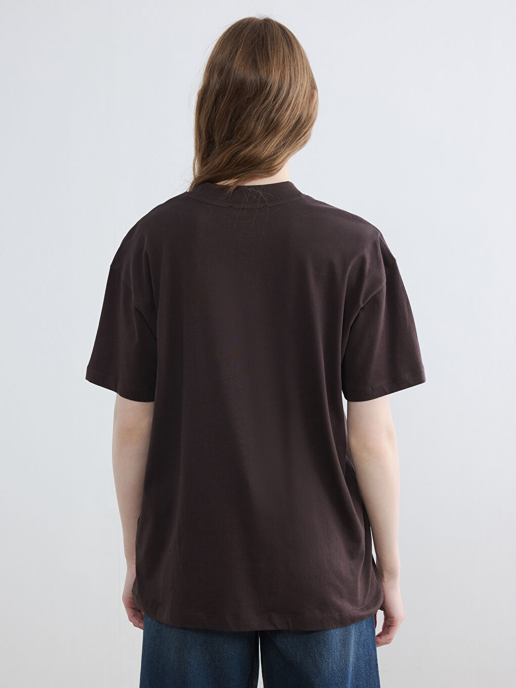 Crew Neck Printed Women's T-Shirt-3