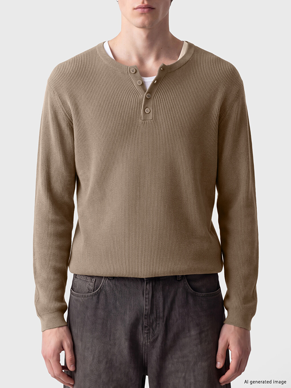 Crew Neck Men's Knitwear Sweater-2