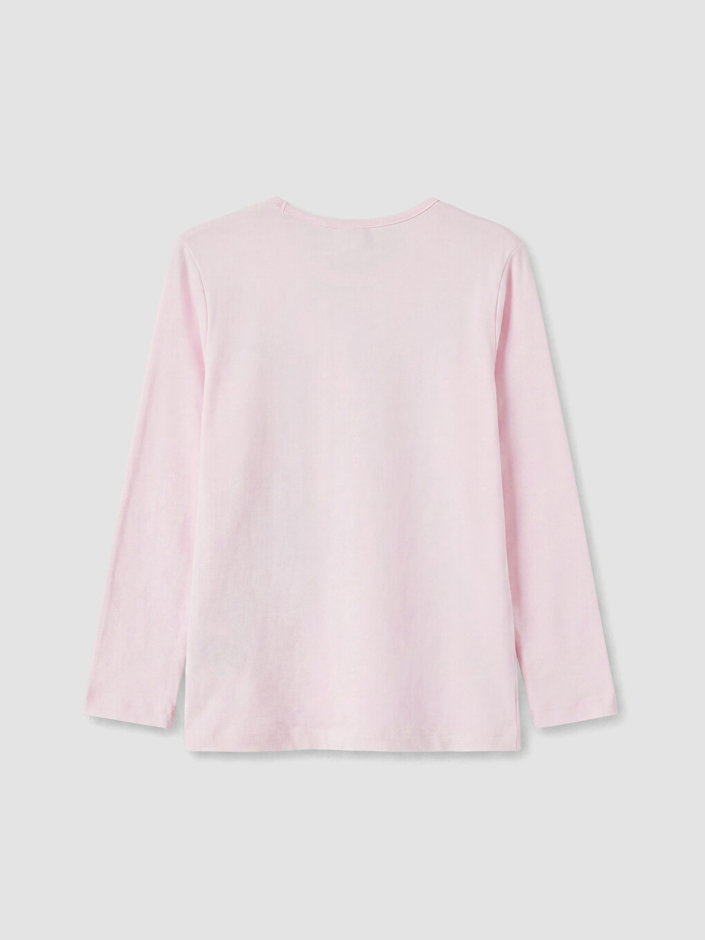 Pembe Baskılı Bisiklet Yaka Kız Çocuk Pijama Takım-3