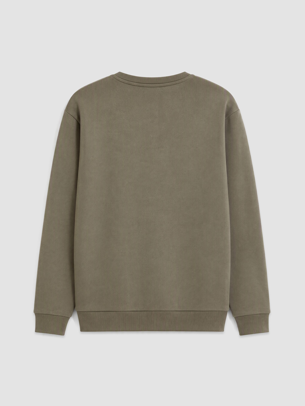 Haki Bisiklet Yaka Erkek Sweatshirt-5