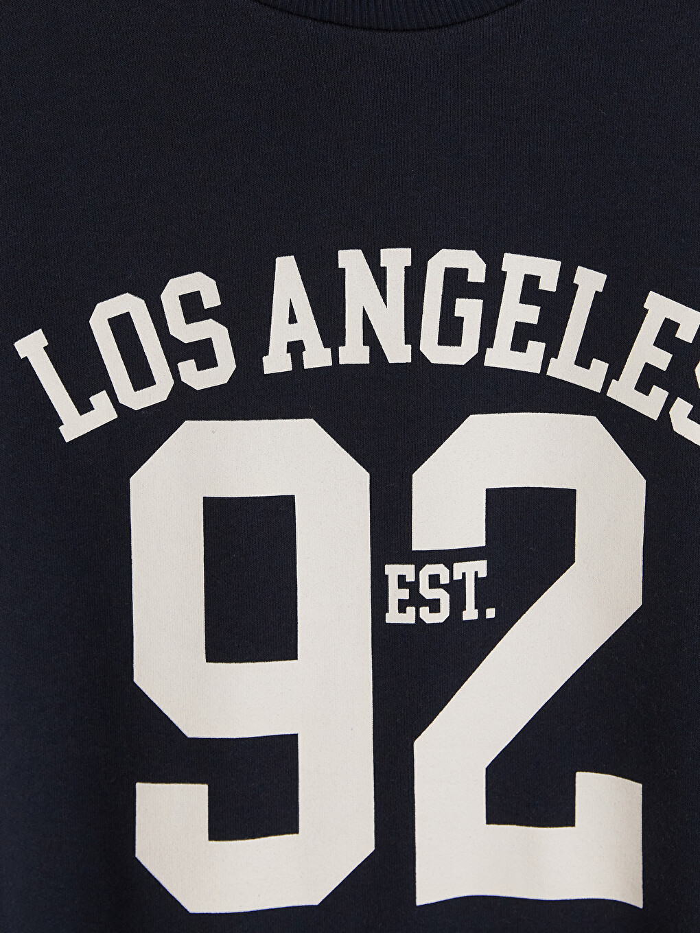 Lacivert Los Angeles Baskılı Erkek Sweatshirt-4
