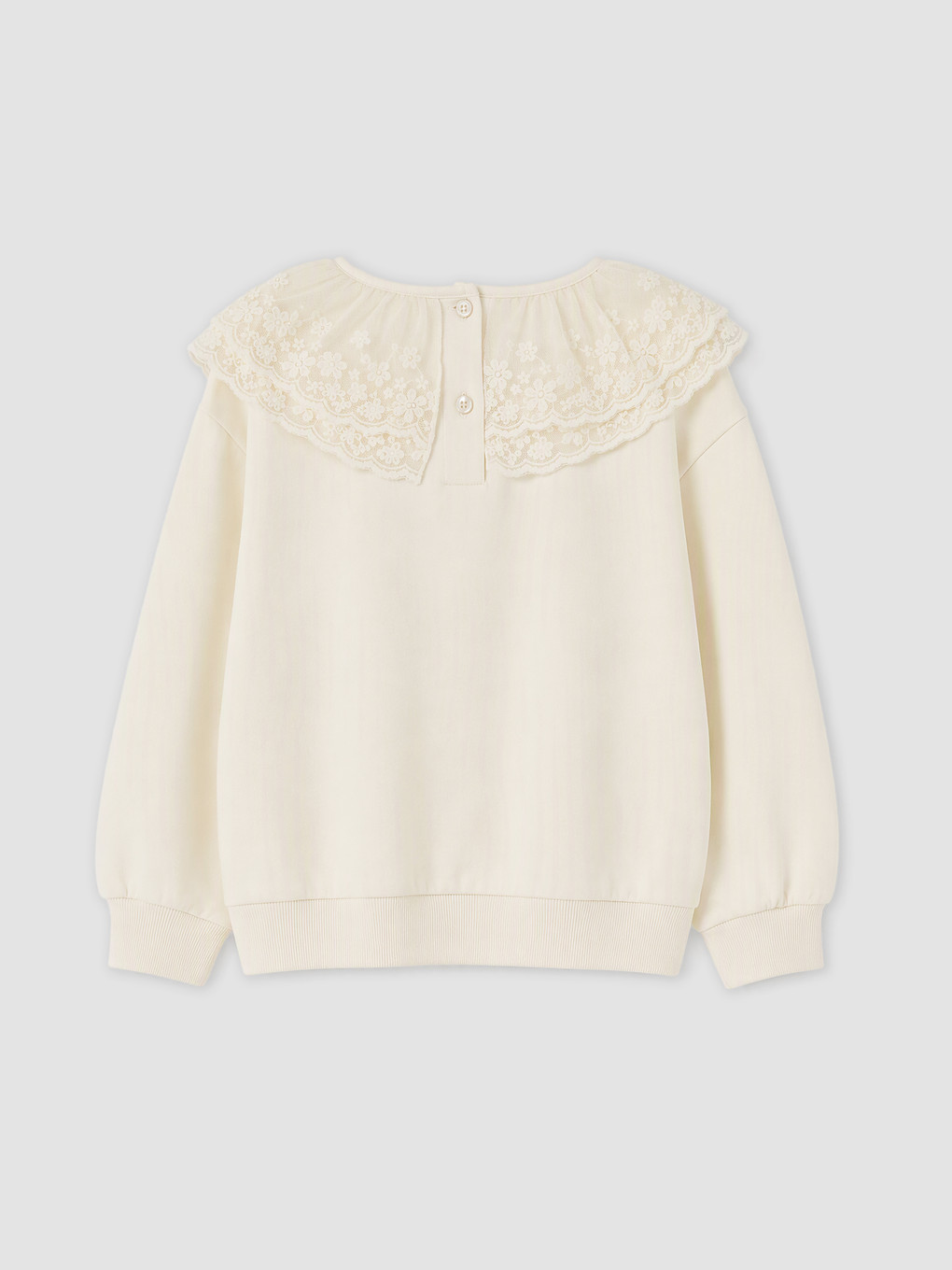 Peter Pan Collar Girls' Sweatshirt-3