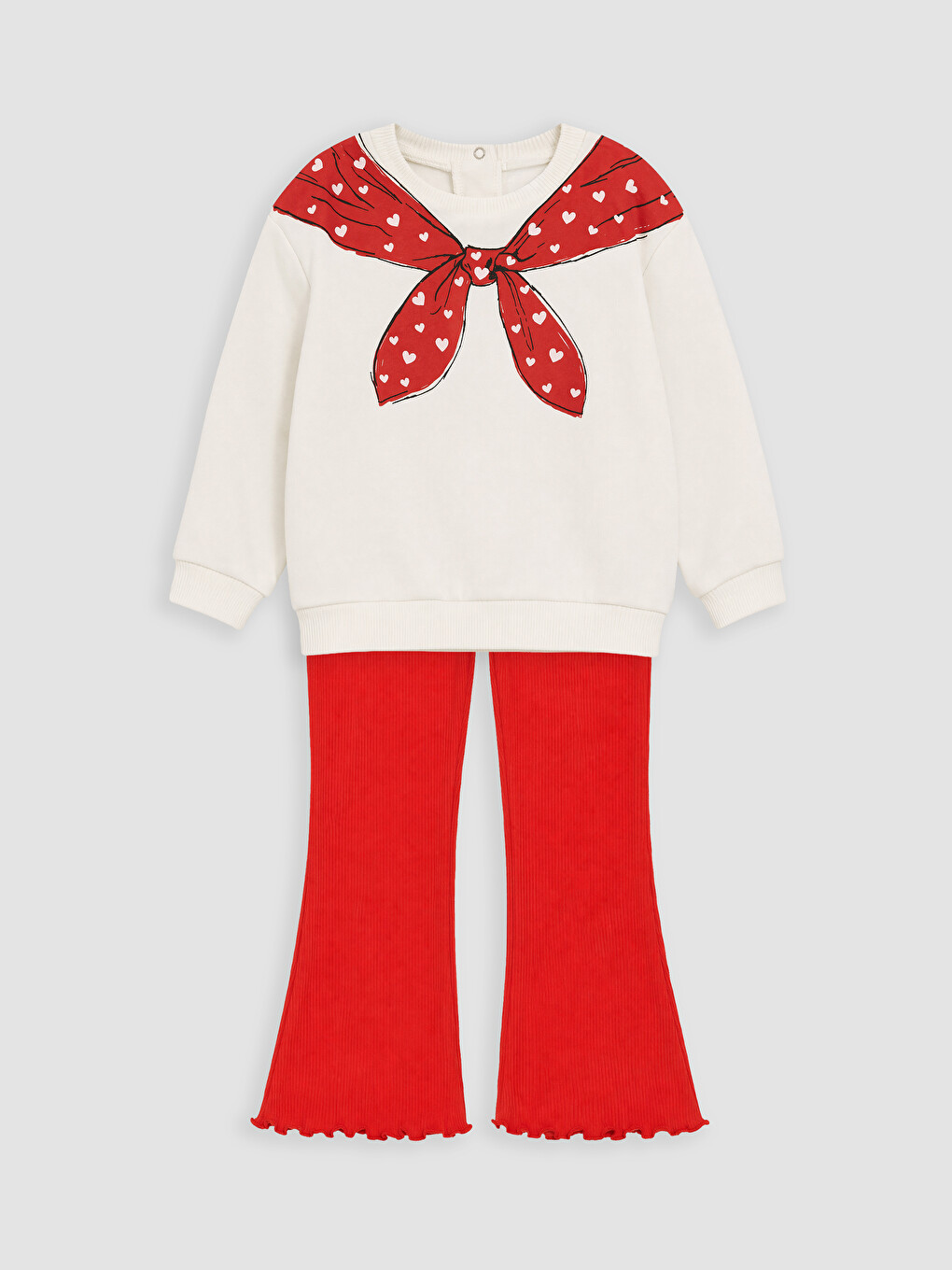 Printed Girls' Thick Set