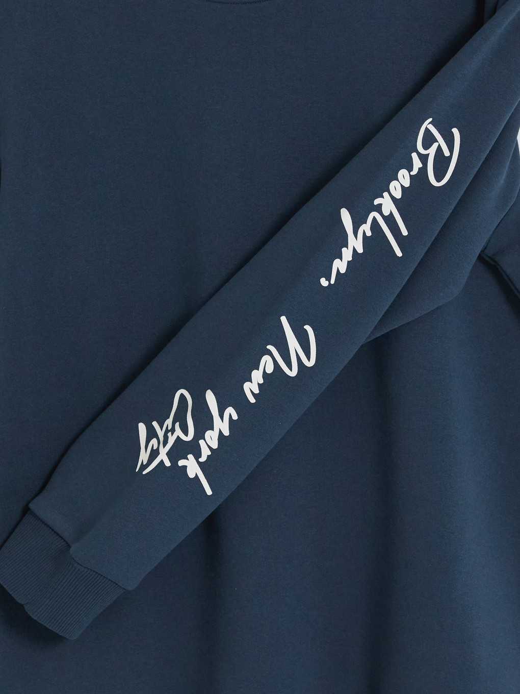 Lacivert Bisiklet Yaka Erkek Sweatshirt-4
