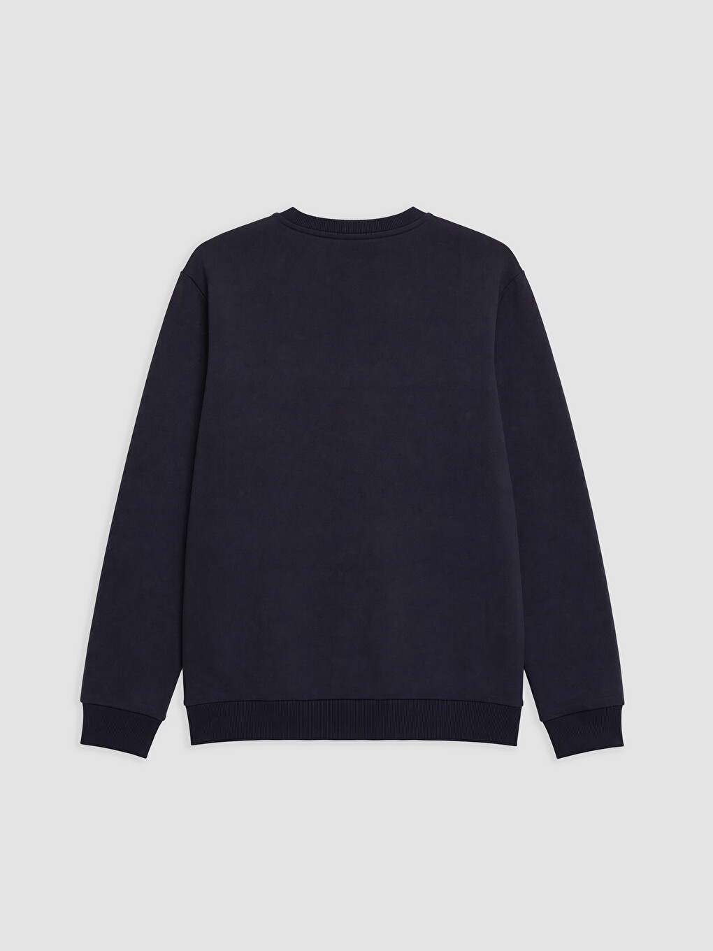 Lacivert Bisiklet Yaka Ayı Teddy Baskılı Erkek Sweatshirt-1