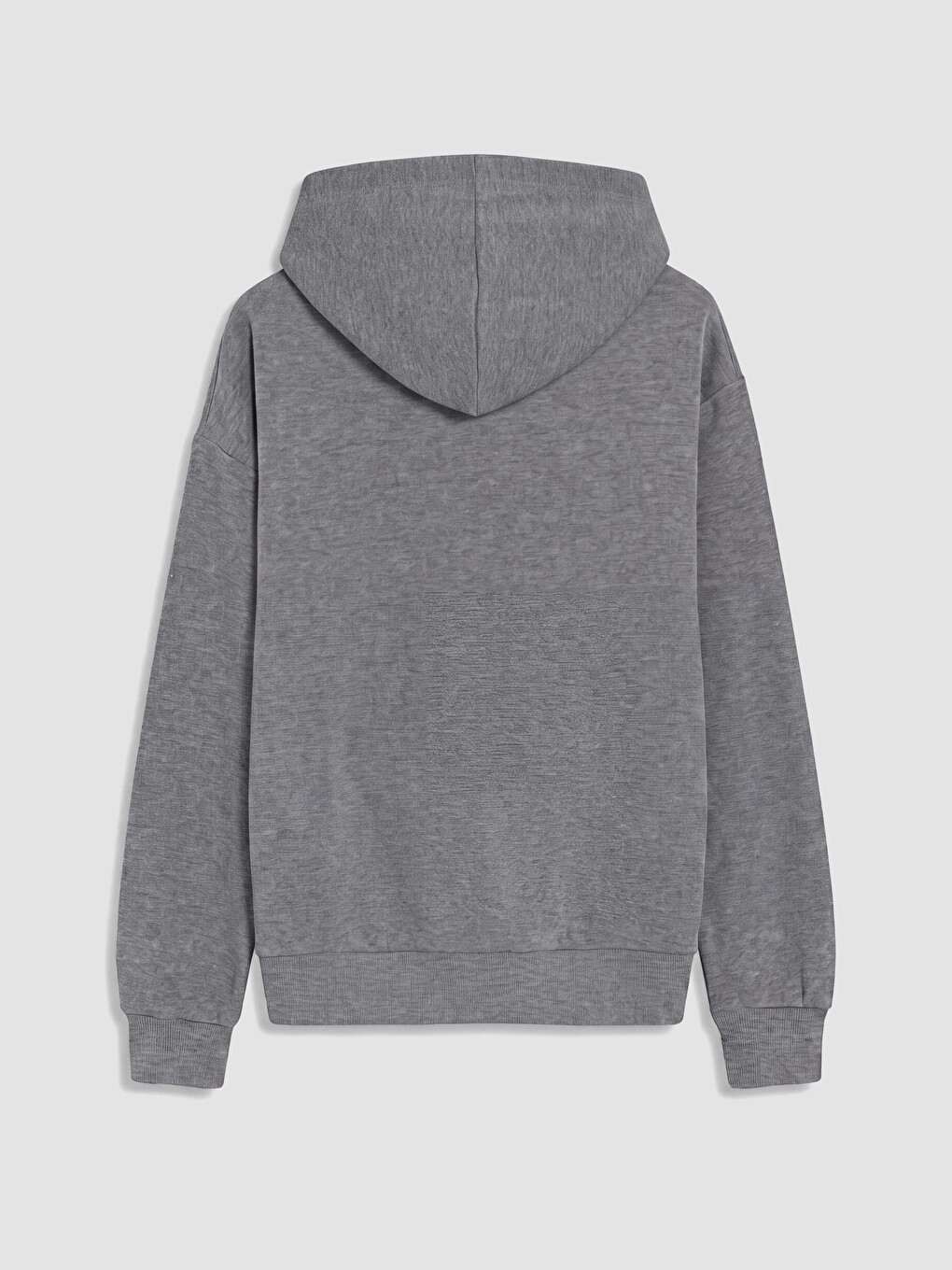 Antrasit Loose Fit Kadın Hoodie-3