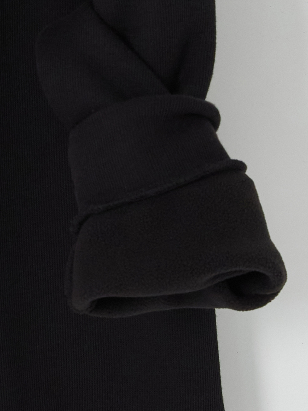Siyah Loose Fit Dik Yaka Fermuarlı Sweatshirt-5