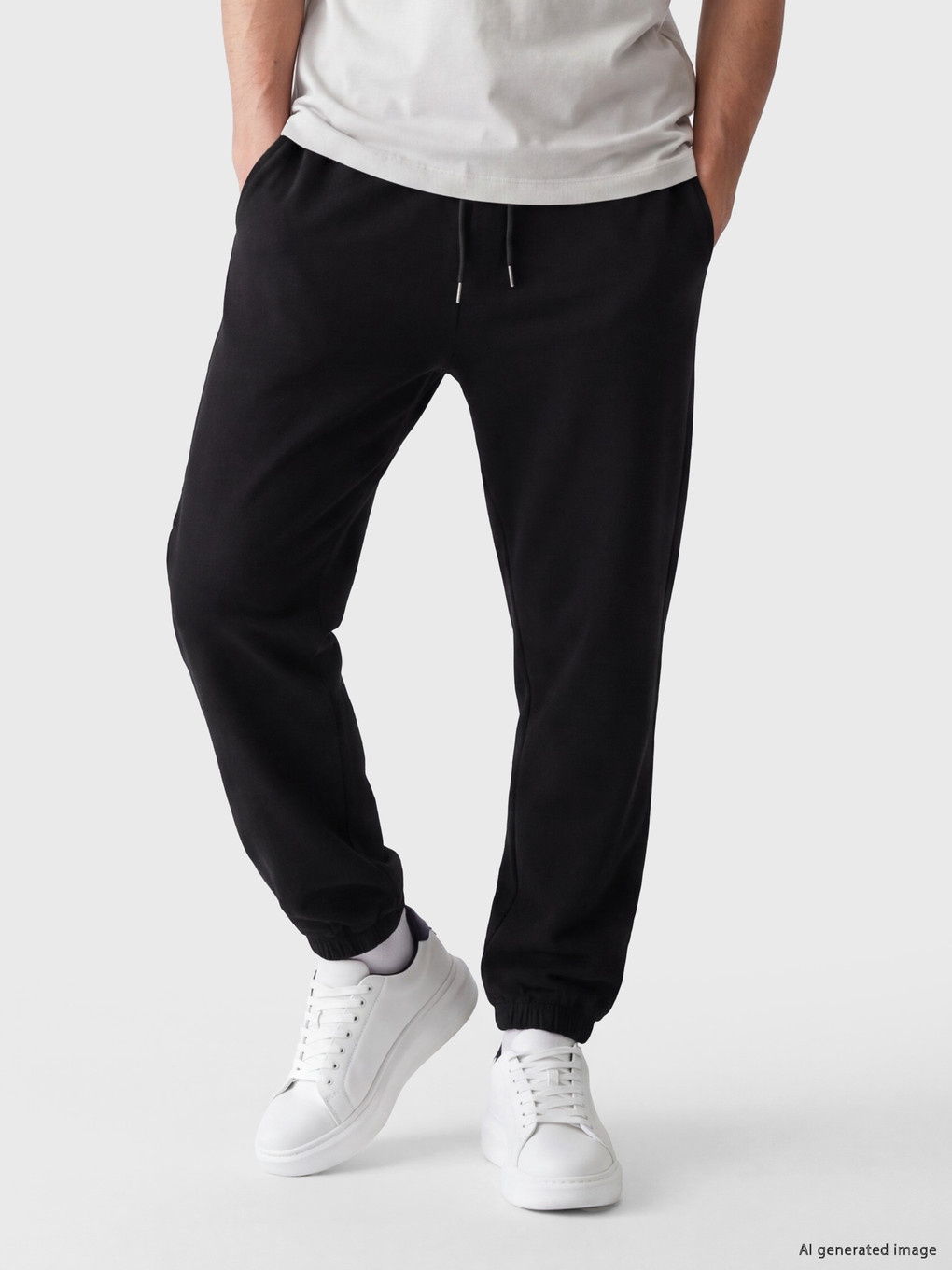 Muškarac Crna Jogger Trenerke-1