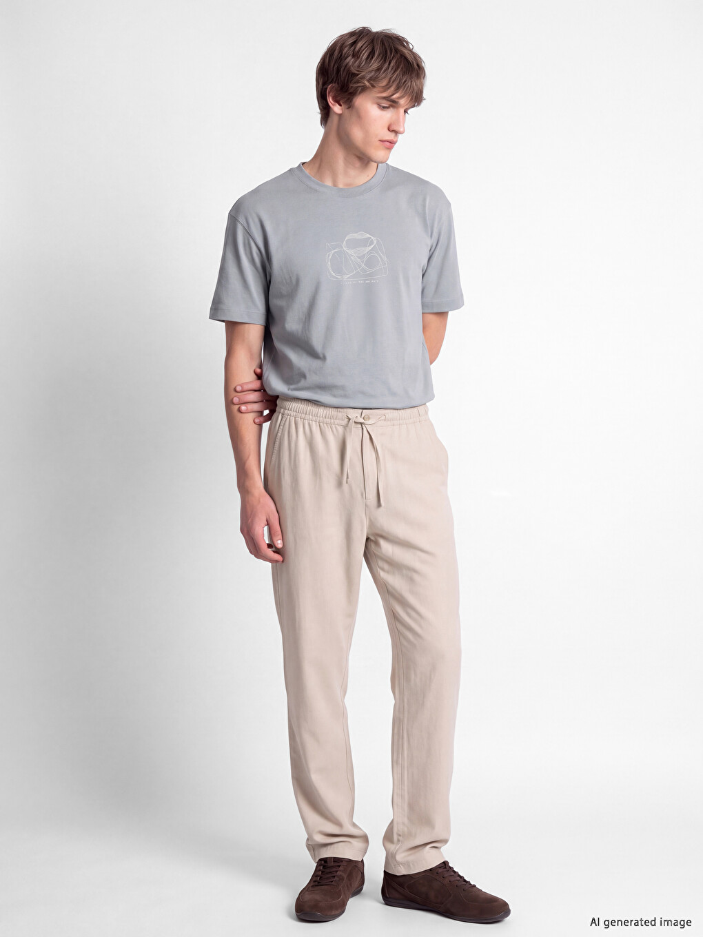 Crew Neck Jersey Men's T-shirt-1