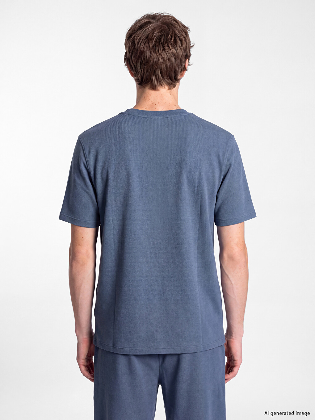 Crew Neck Pique Men's T-shirt-3