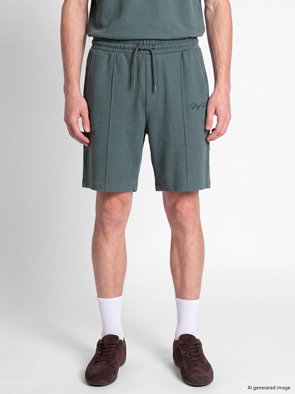 Standard Fit Pique Men's Shorts-1