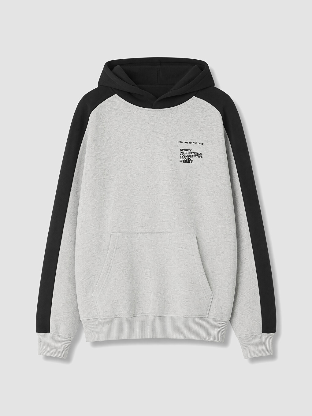 Gri Slogan Baskılı Erkek Çocuk Sweatshirt