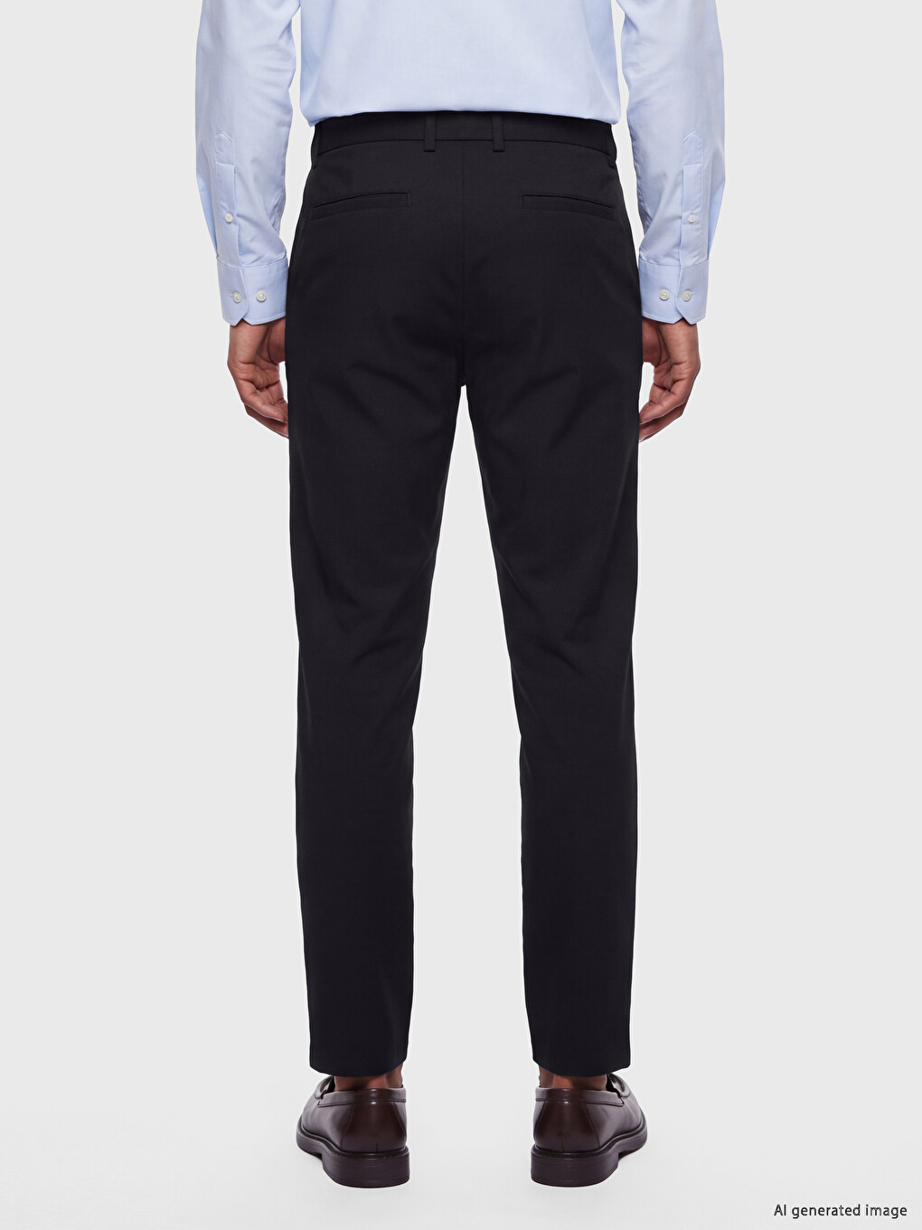 Slim Fit Gabardine Men's Trousers-2