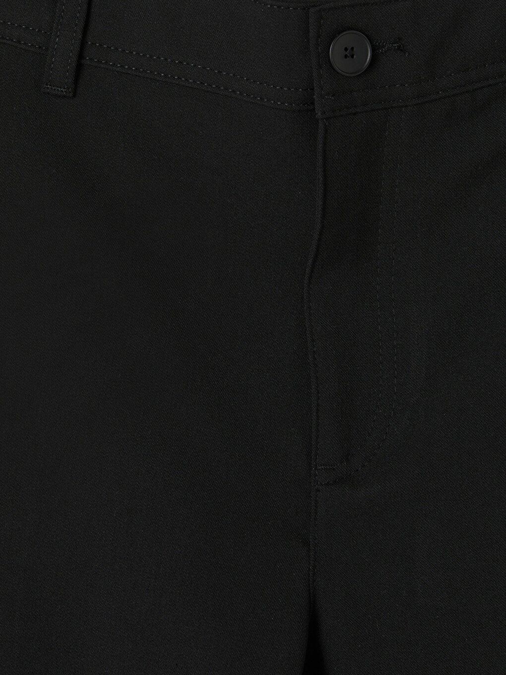 Siyah Regular Fit Erkek Pantolon-1