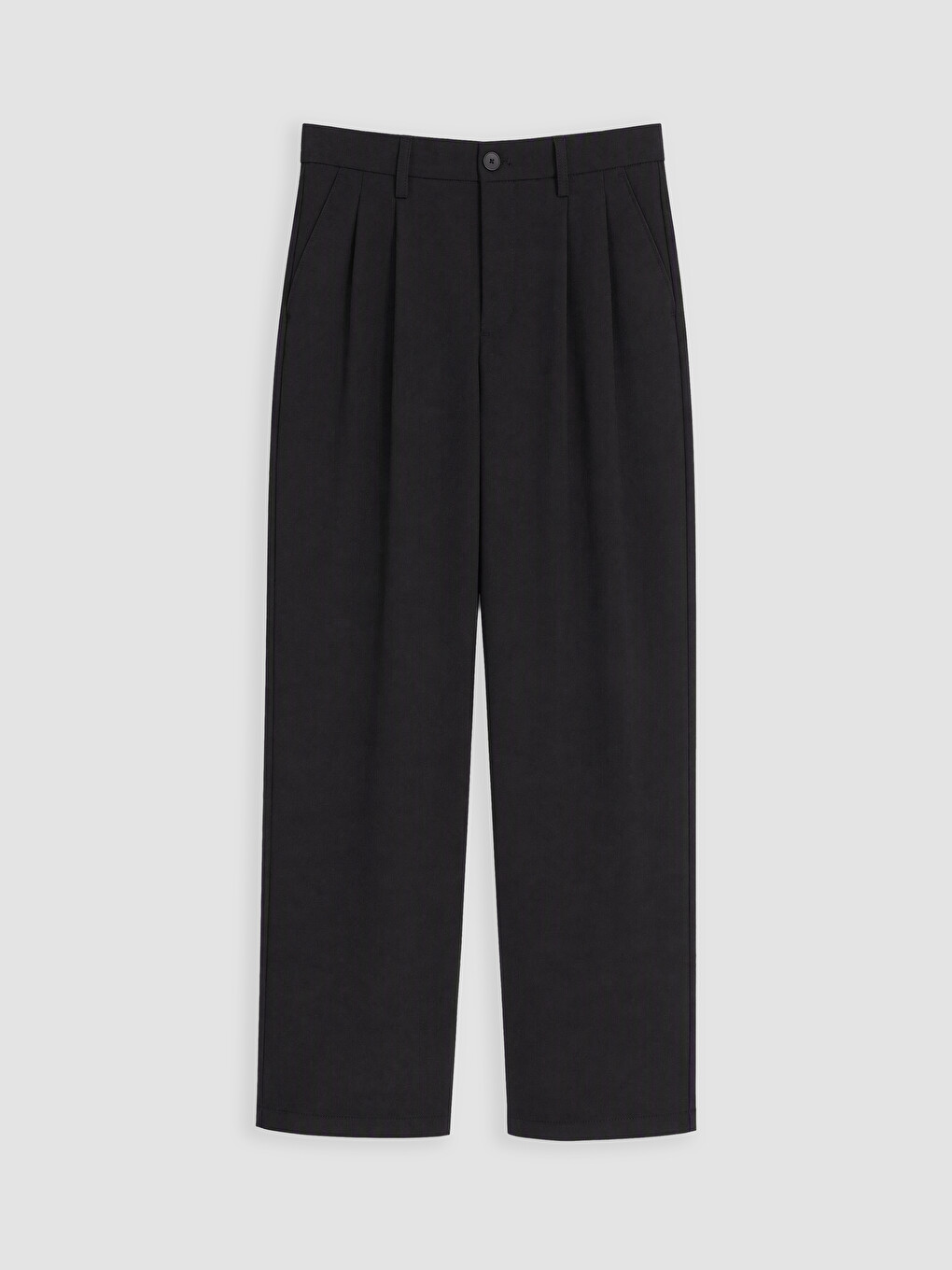Relax Fit Gabardine Men's Pleated Trousers