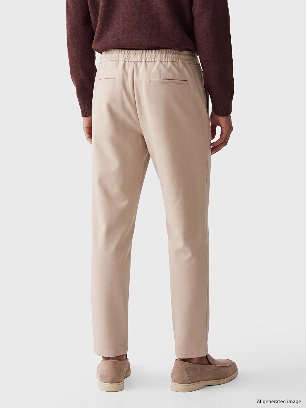 Bej Regular Fit Erkek Pantolon-2