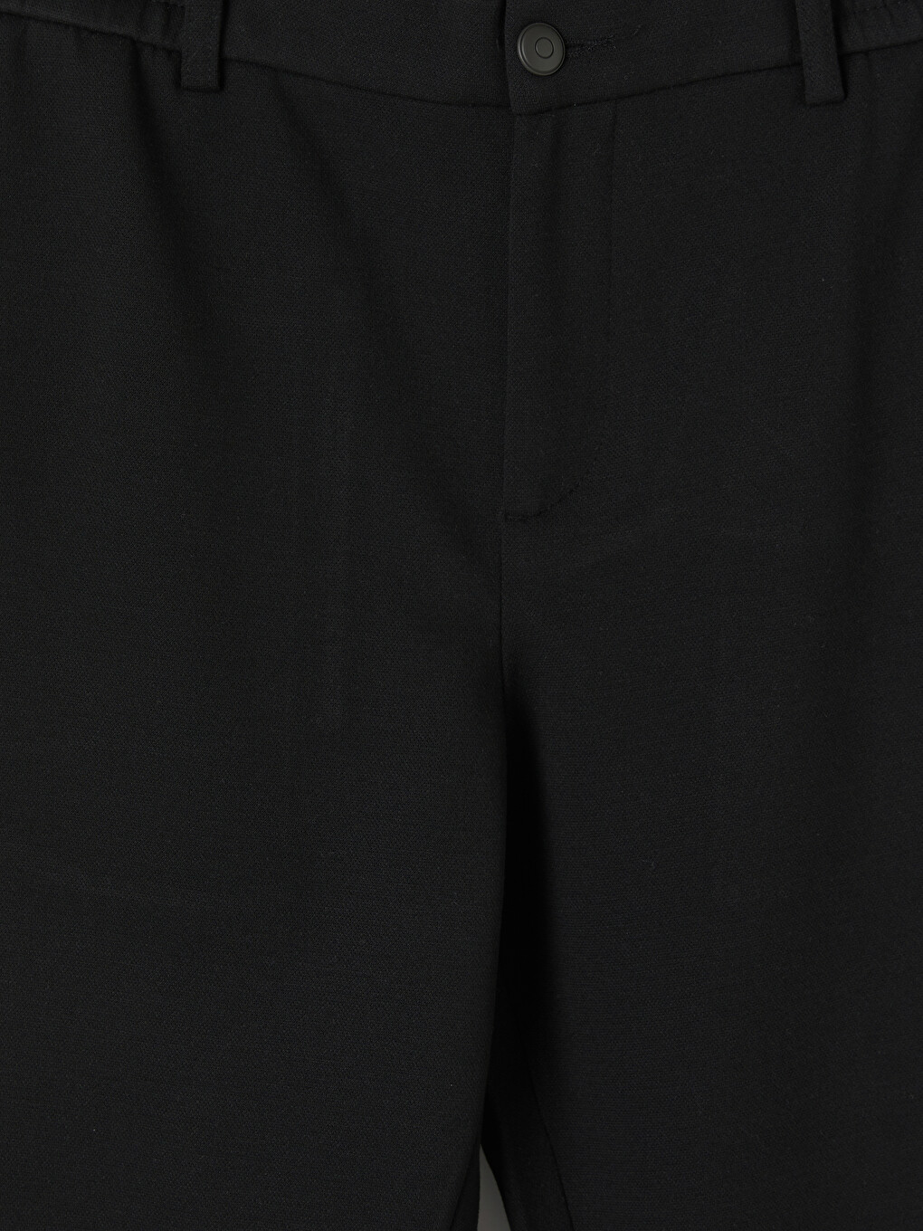 Siyah Slim Fit Gabardin Erkek Pantolon-1