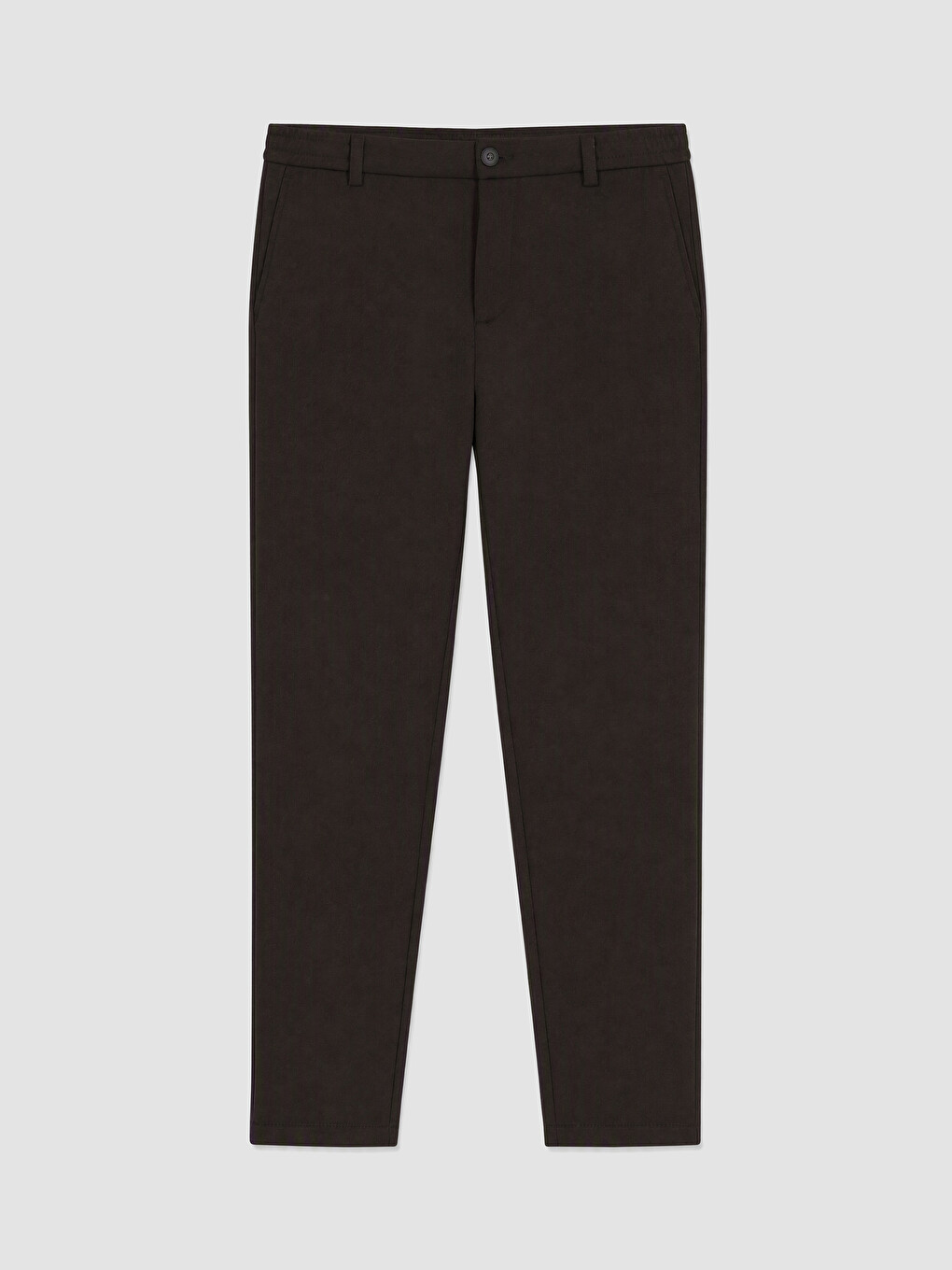 Kahverengi Slim Fit Gabardin Erkek Pantolon