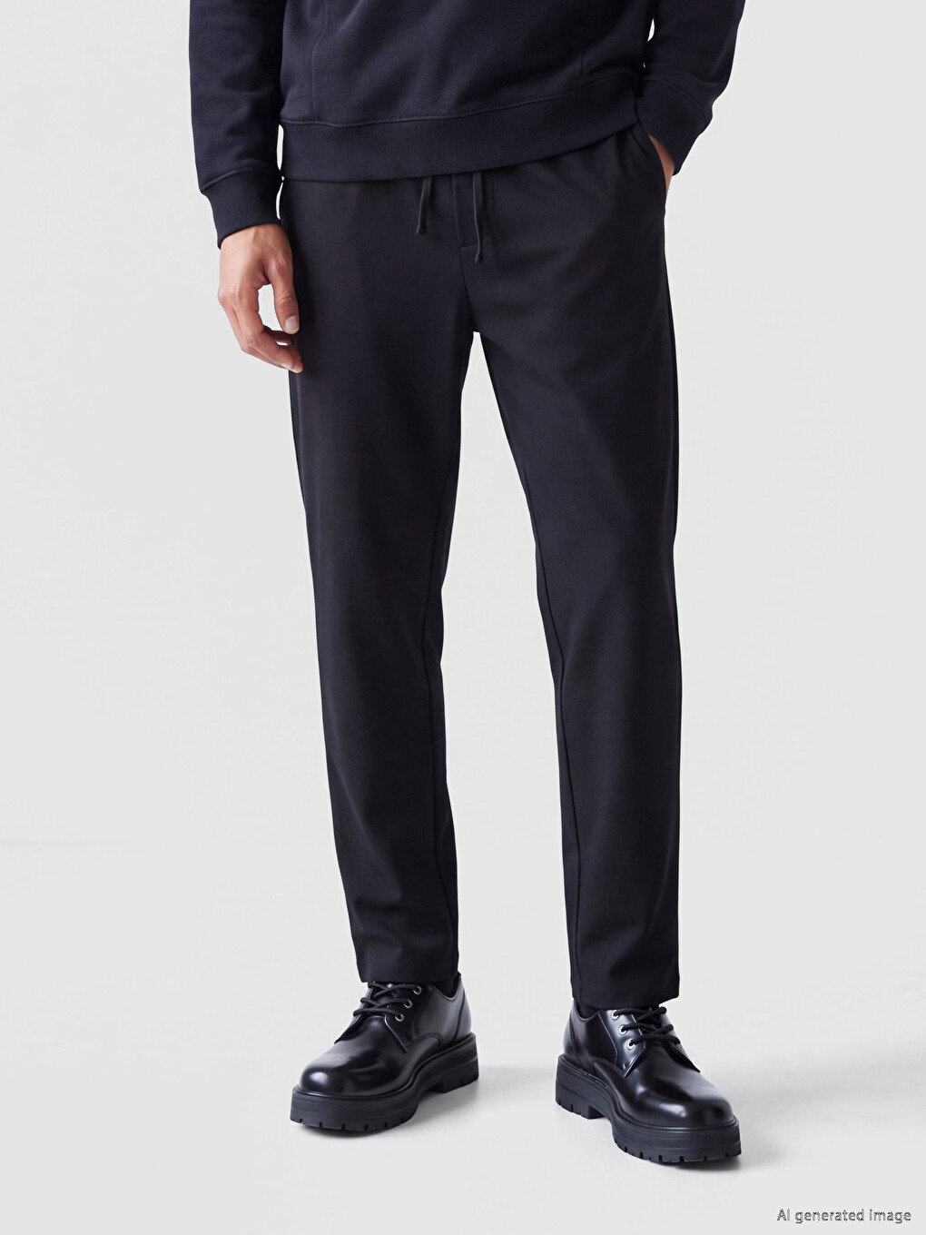 Man Black Trousers-1