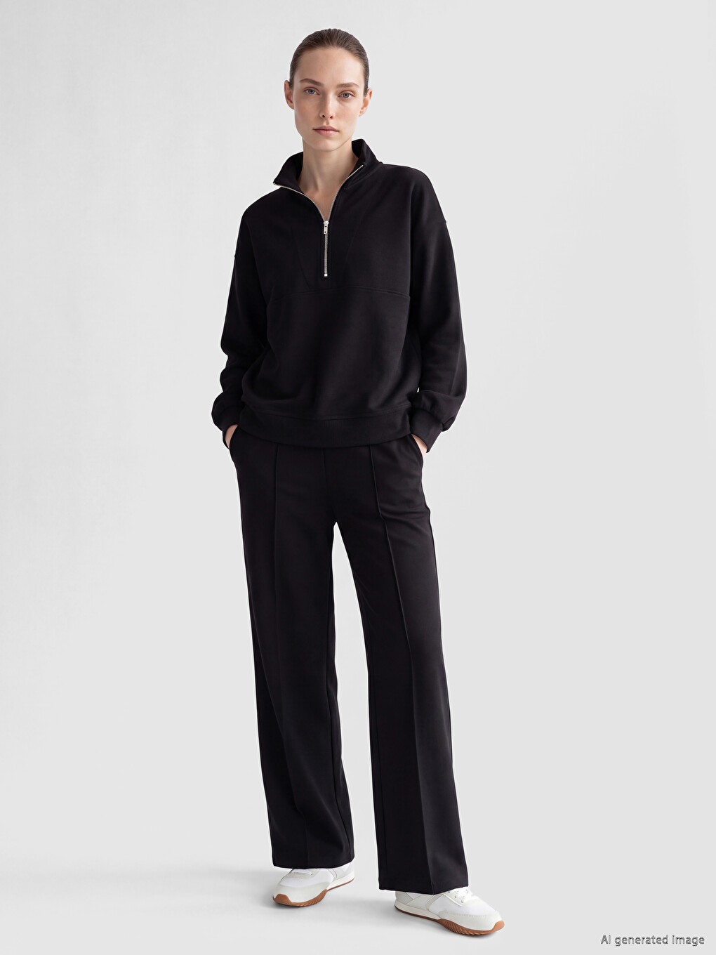 Pantaloni De Trening Negru Femeie