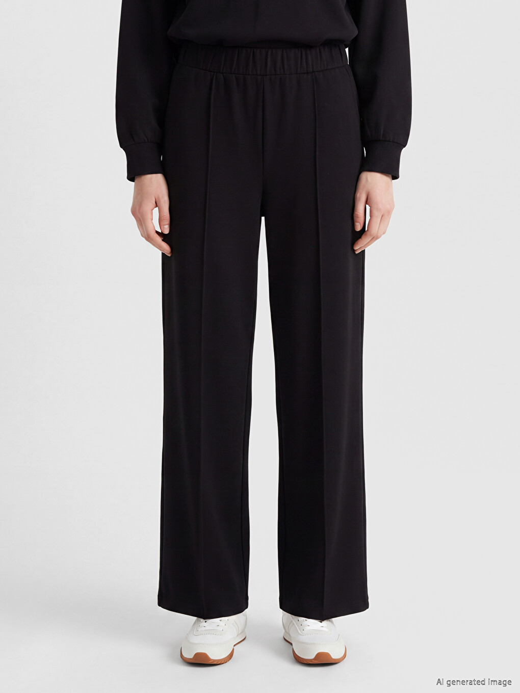 Pantaloni De Trening Negru Femeie-1