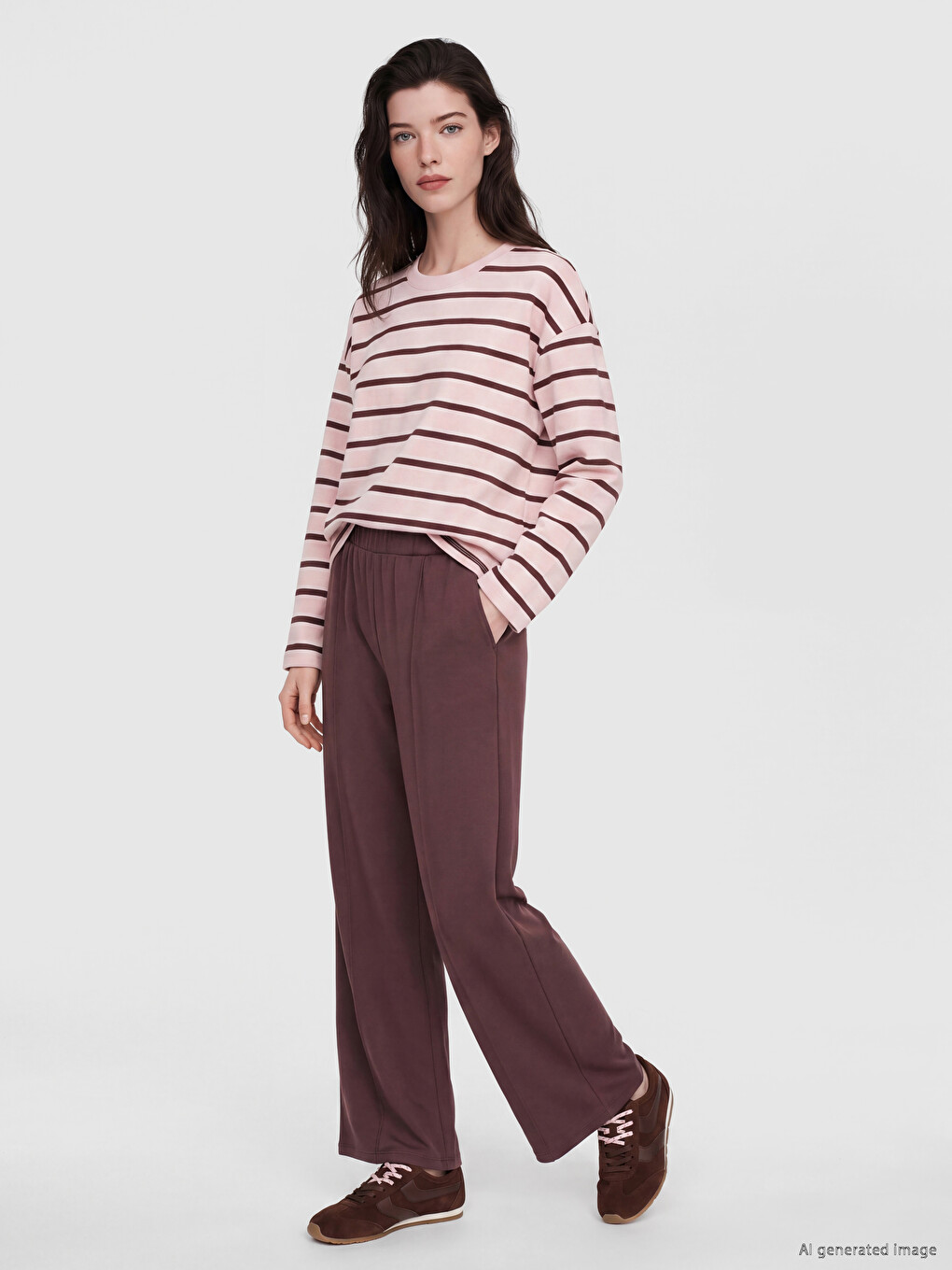 Pantaloni De Trening Pruna Femeie