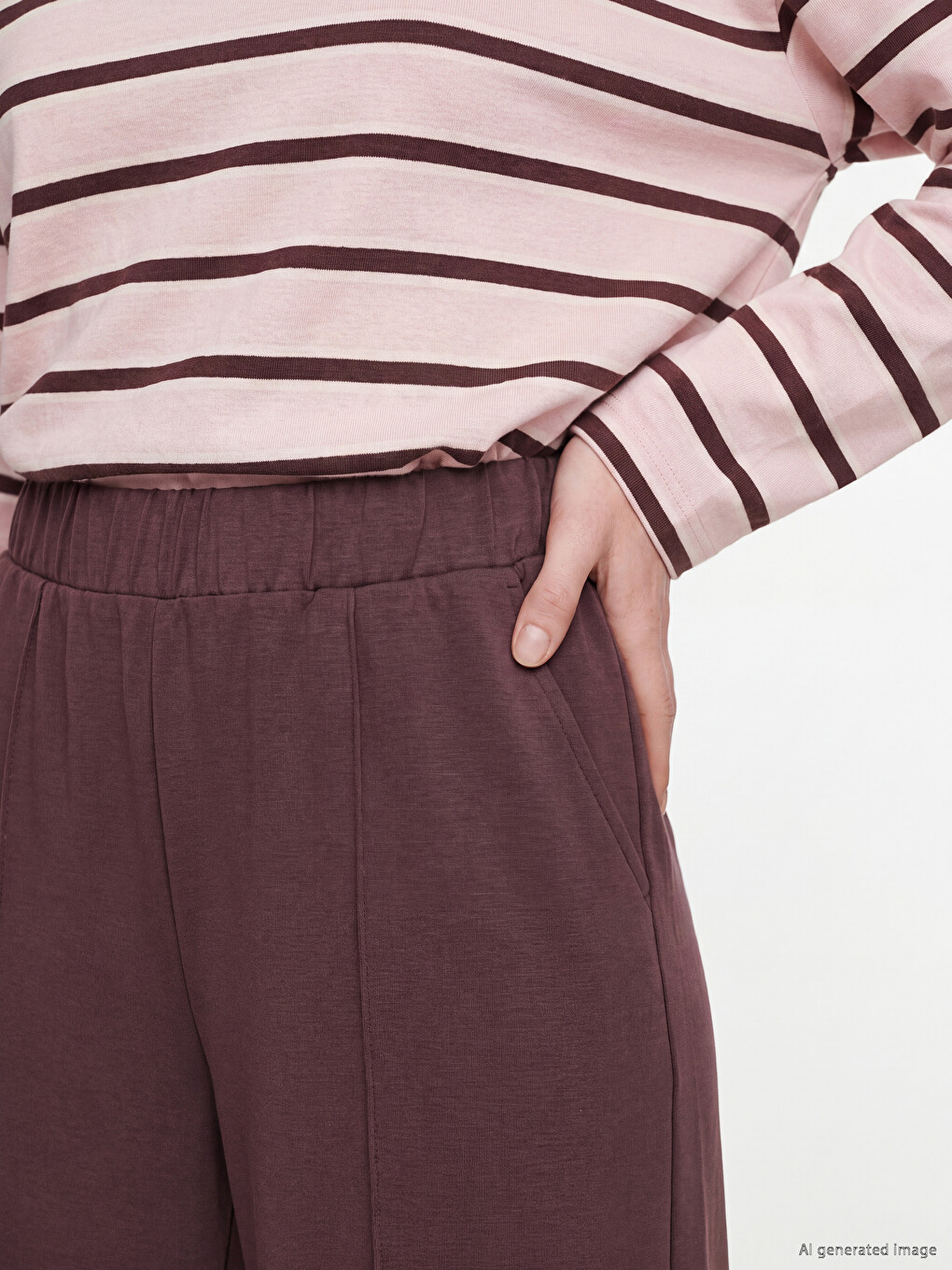 Pantaloni De Trening Pruna Femeie-2
