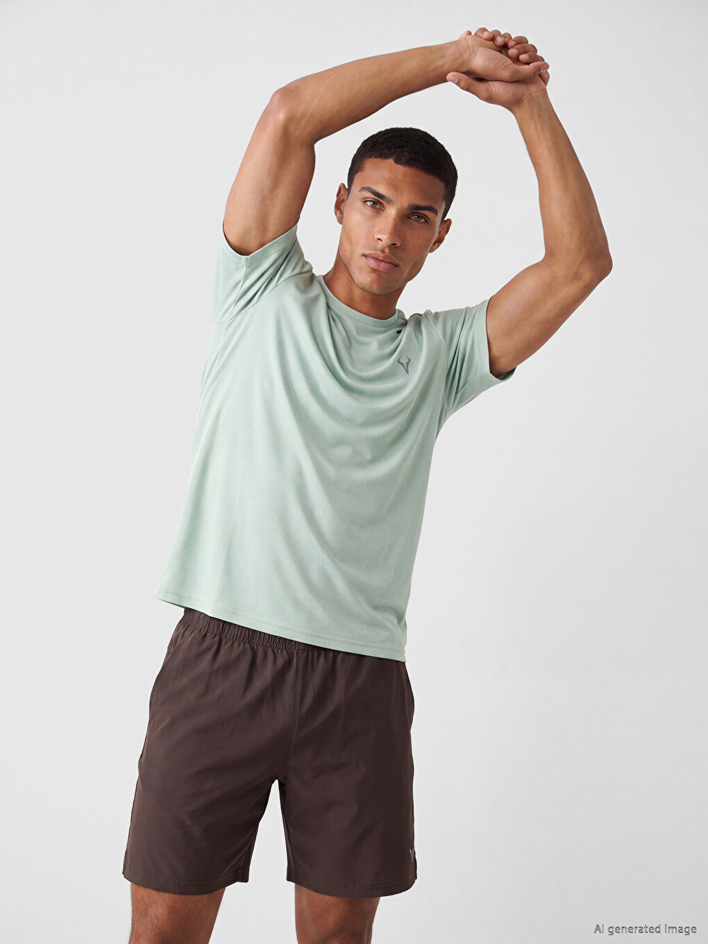 Crew Neck Men's Sport T-shirt-1