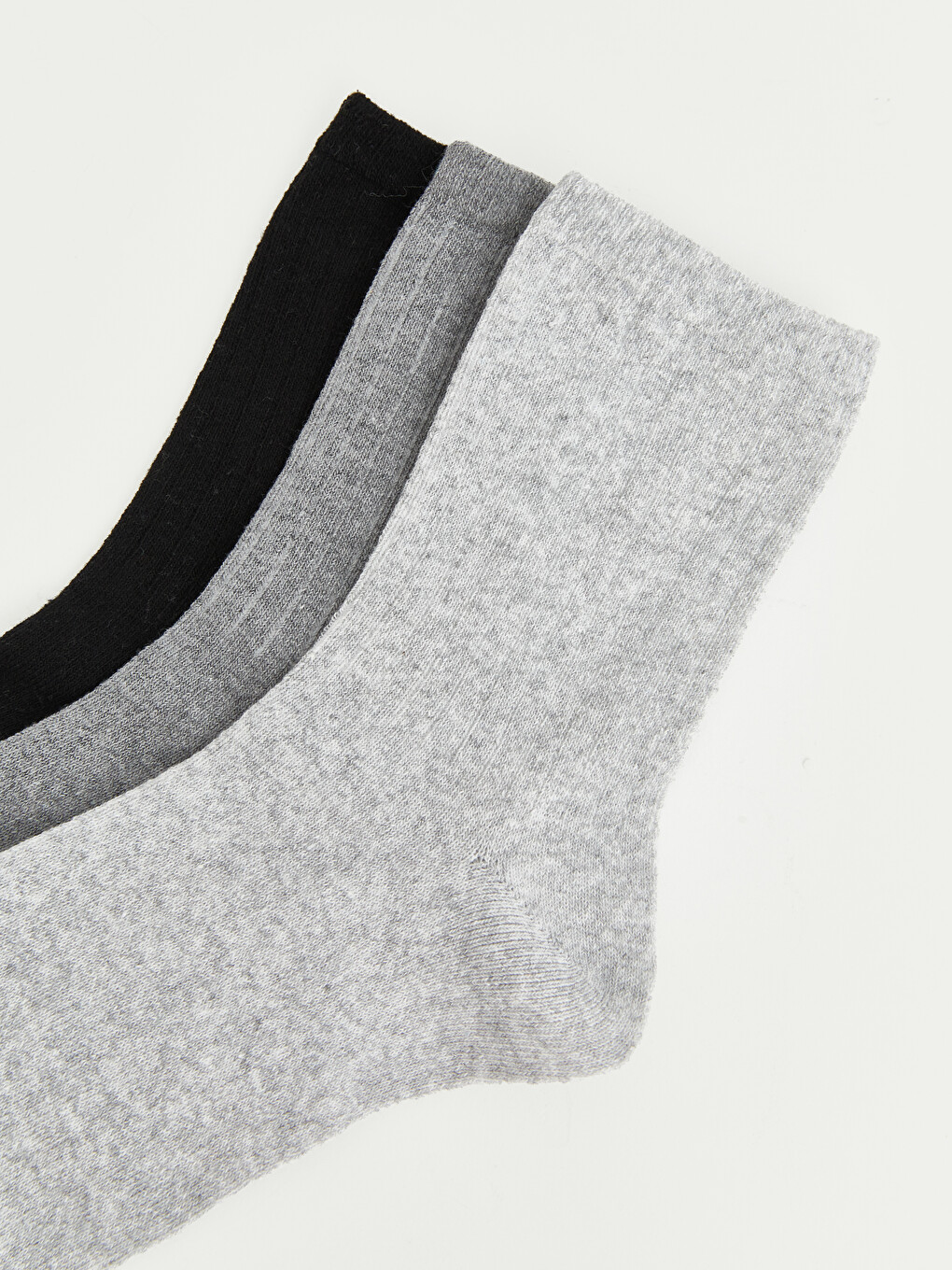 Woman Grey Ankle Socks-1