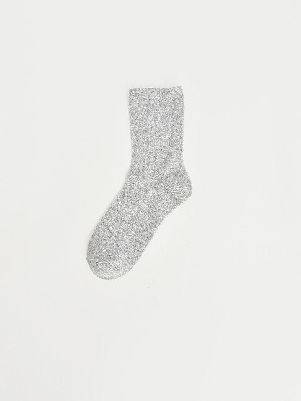 Woman Grey Ankle Socks-2