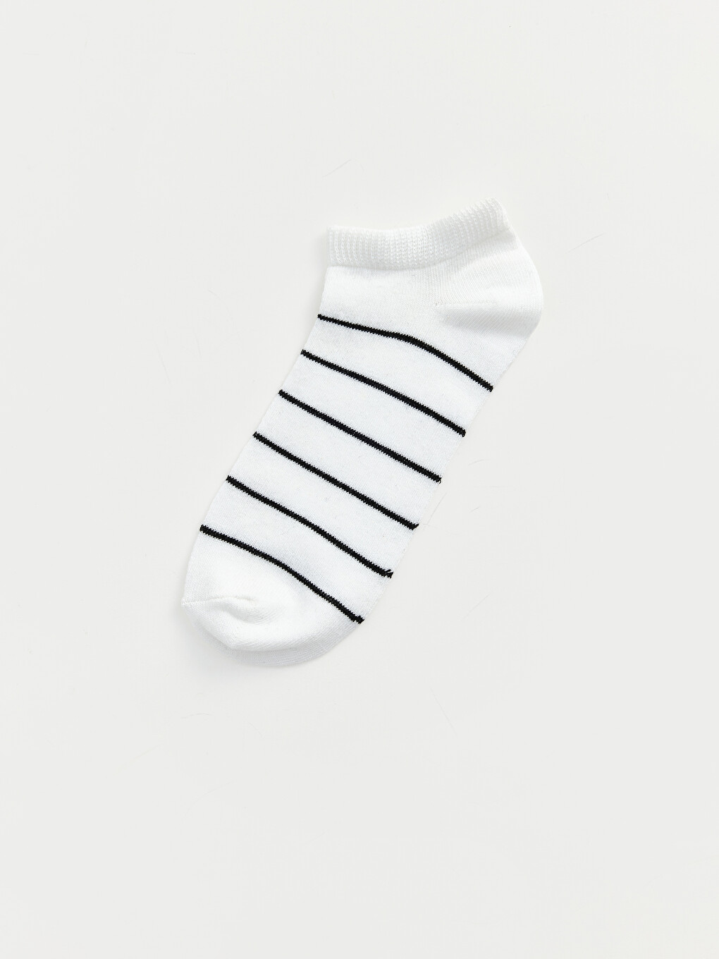 Woman White Trainer Socks-1