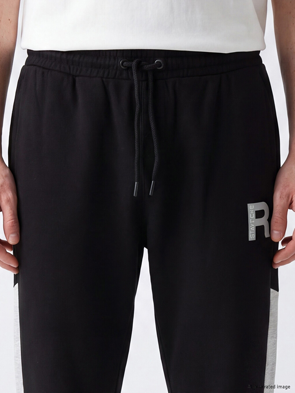 Man Black Sweatpants-2