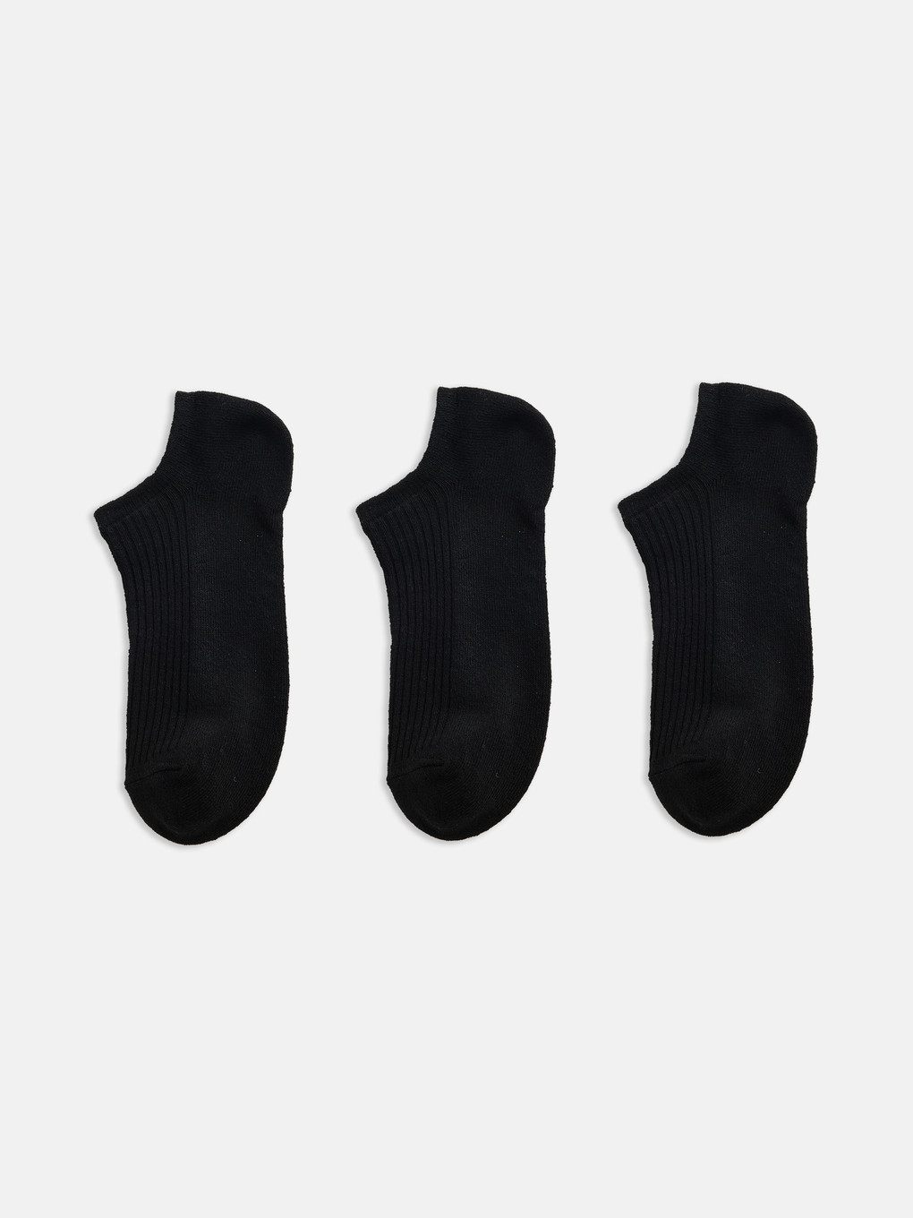 Siyah Kadın Sneaker Çorap 3'lü
