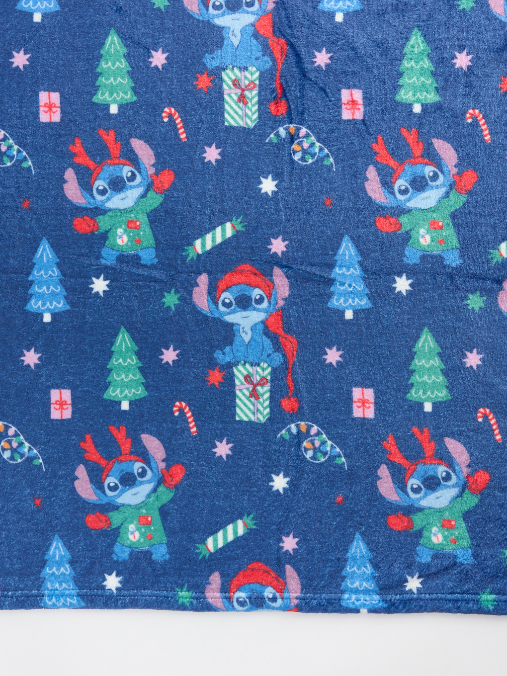 Lacivert Stitch Baskılı Tv Battaniyesi 100x150 Cm-2