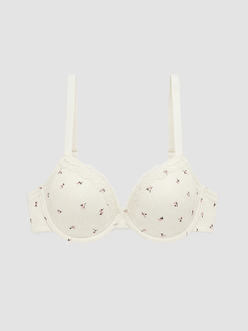Wired Non Padded Floral T-shirt Bra 2 Pack-2