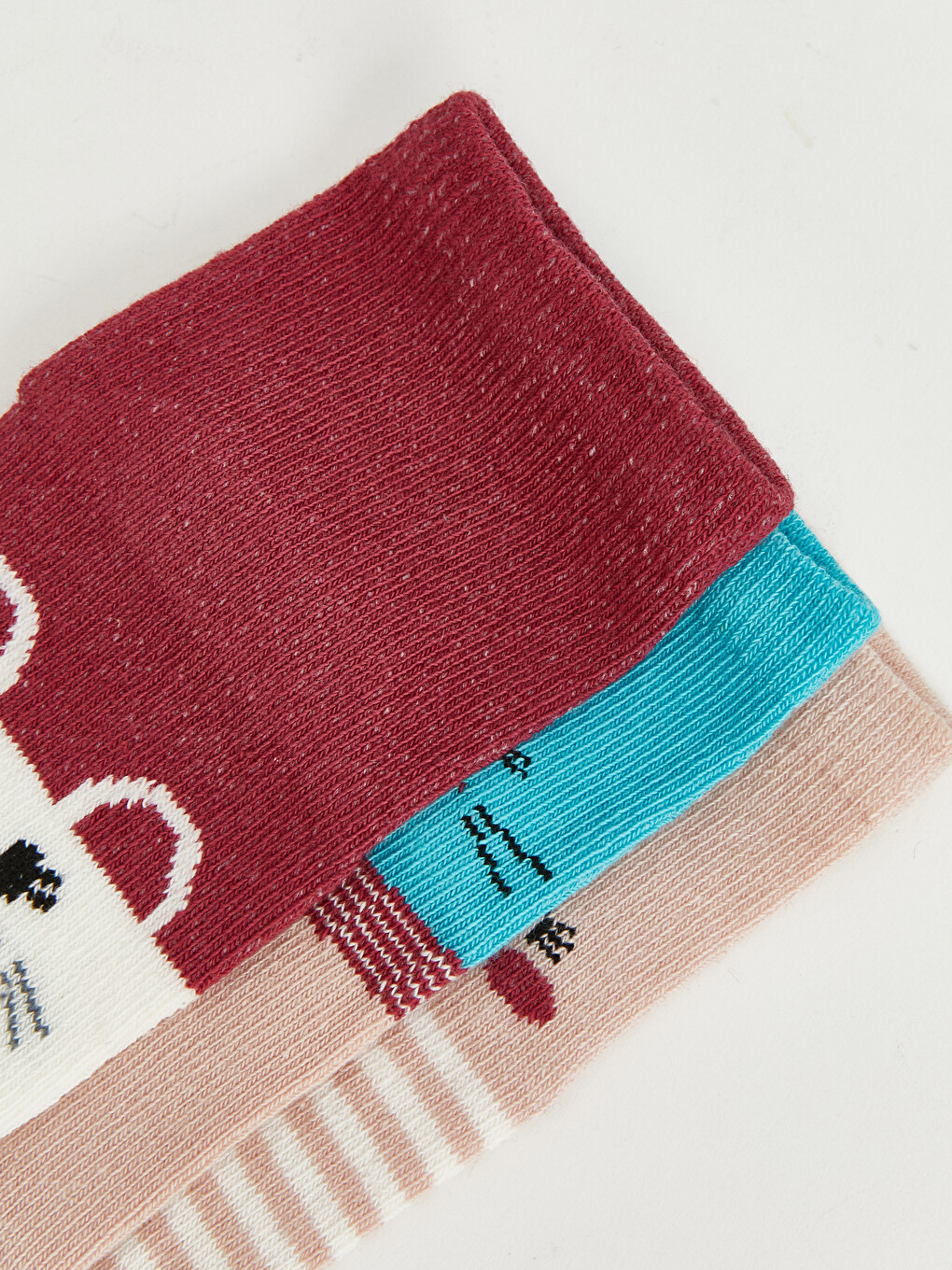 Animal Figured Girls' Ankle Socks 3-pack-4