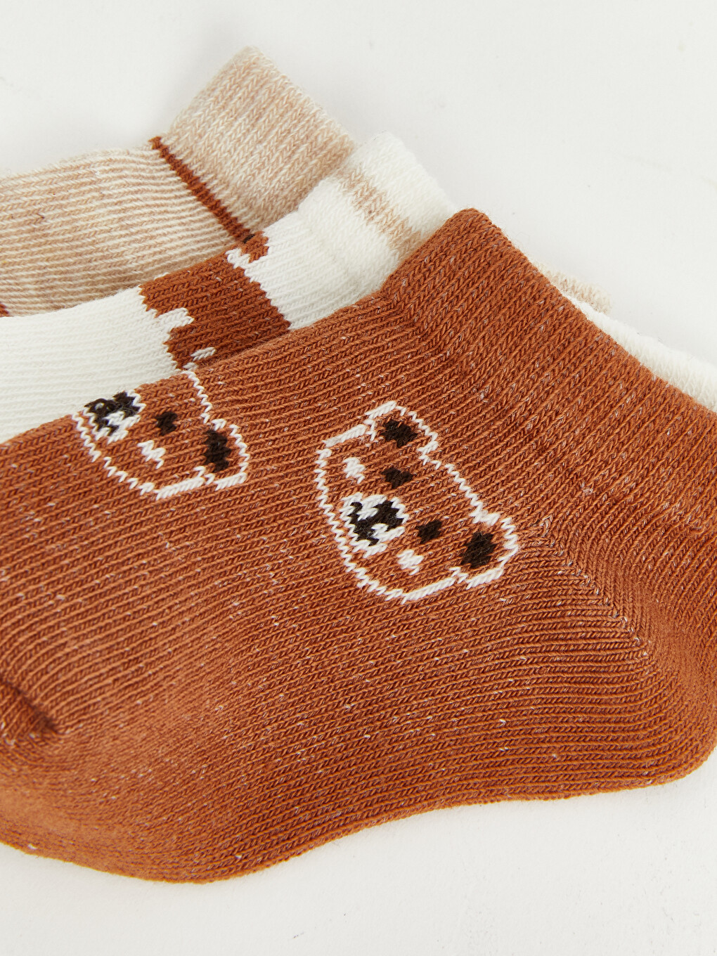 Boy Brown Trainer Socks-4