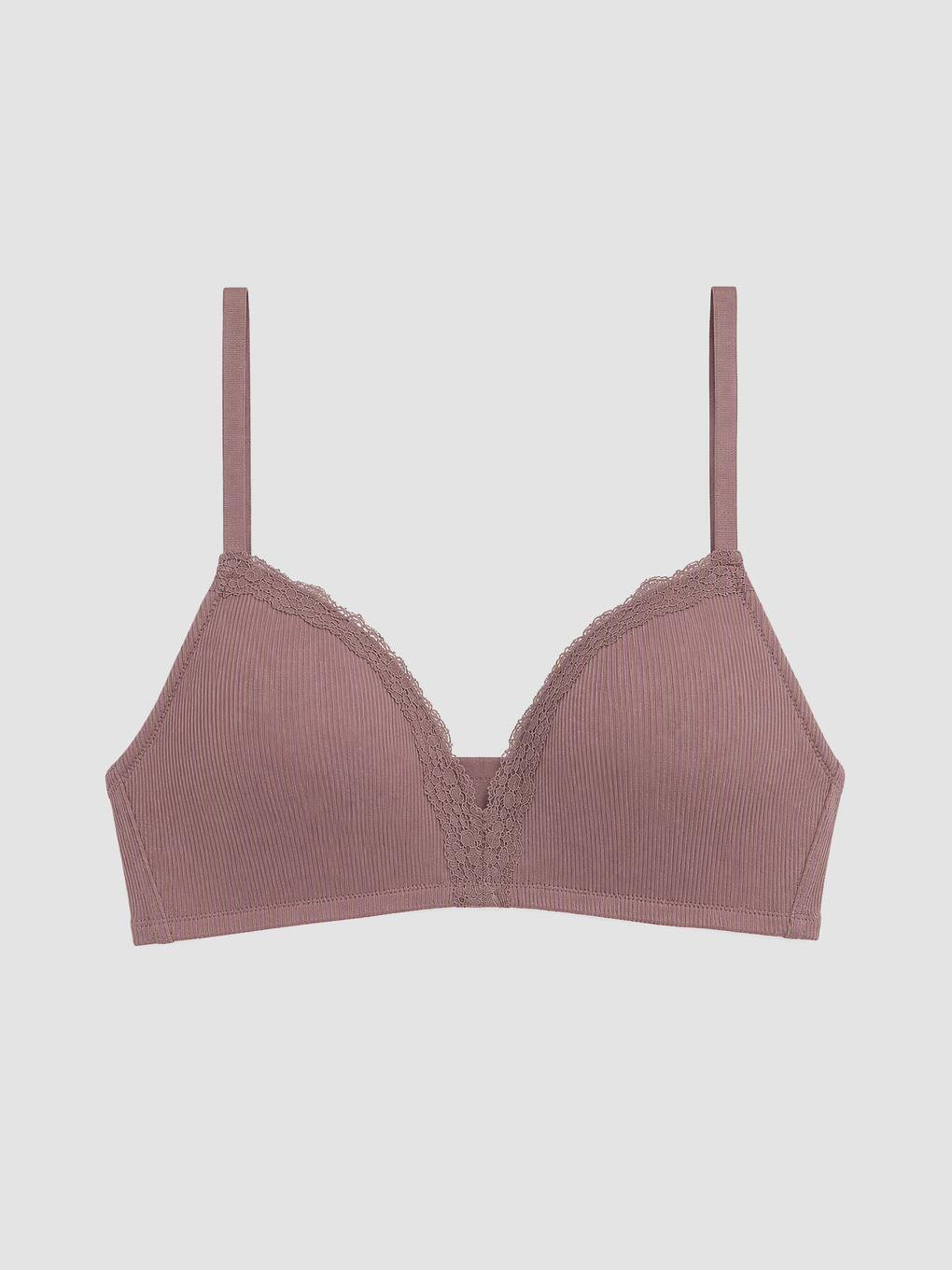 Non-wired Non-padded Floral Triangle Bra 2 Pack-2