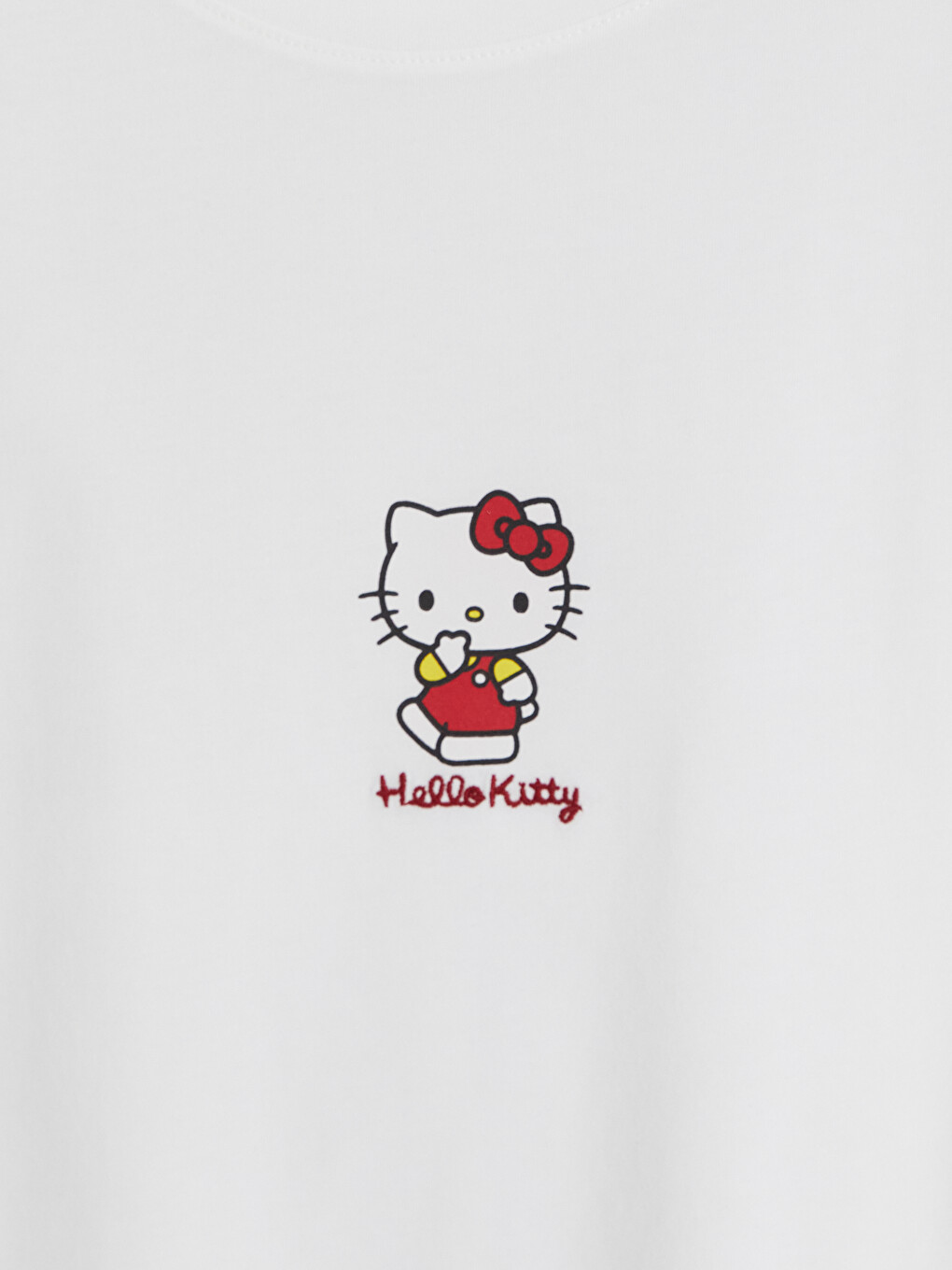 Kırmızı Hello Kitty Baskılı Kadın Pijama Takımı-2