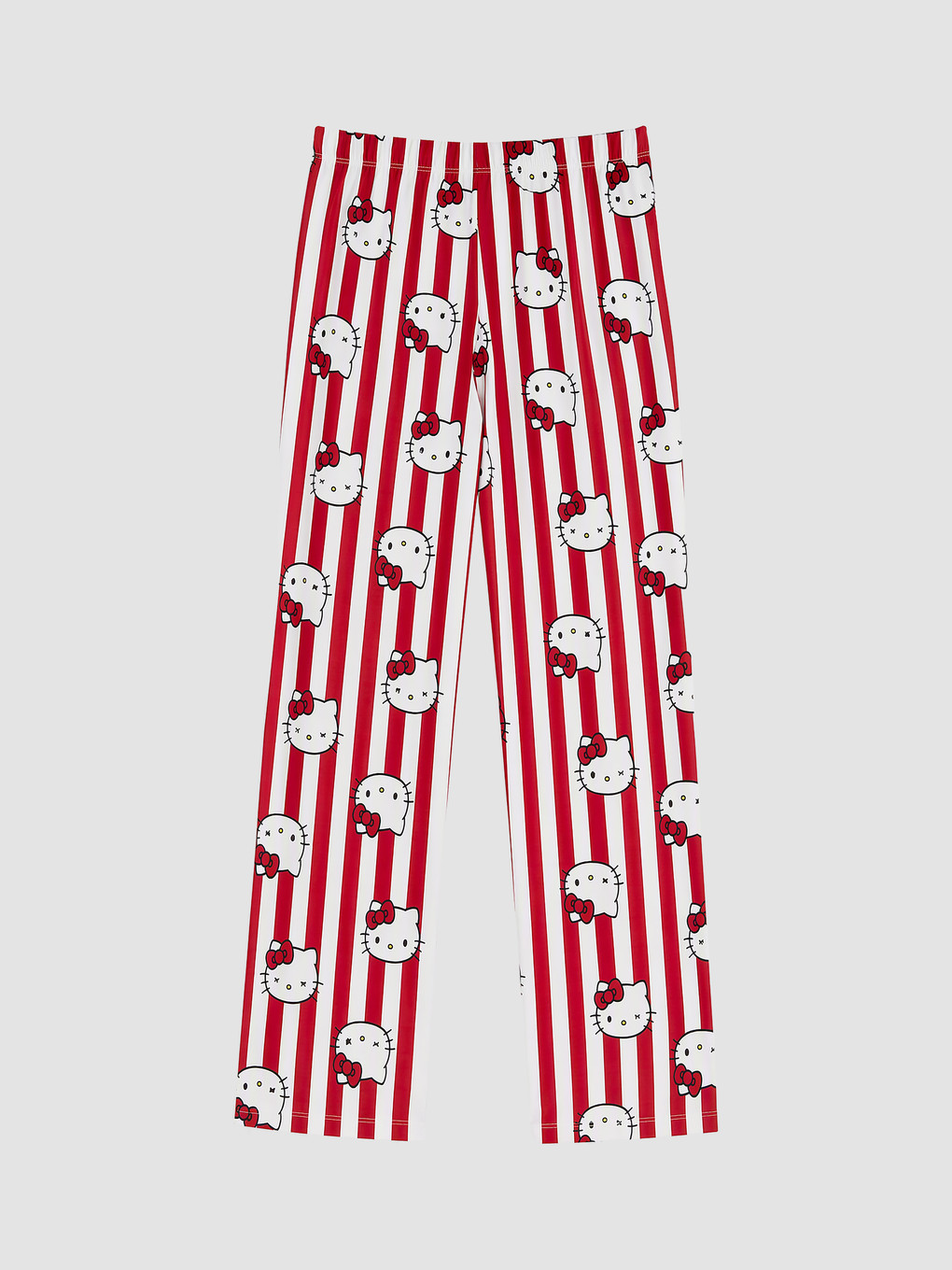 Kırmızı Hello Kitty Baskılı Kadın Pijama Takımı-6
