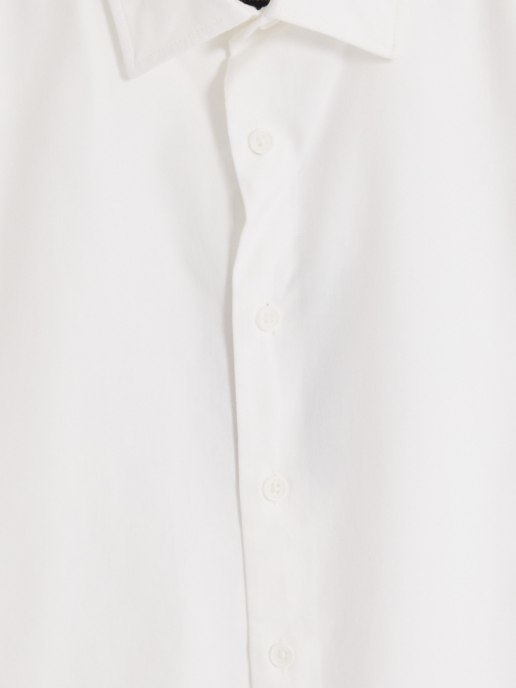 Beyaz Regular Fit Gabardin Erkek Gömlek-5