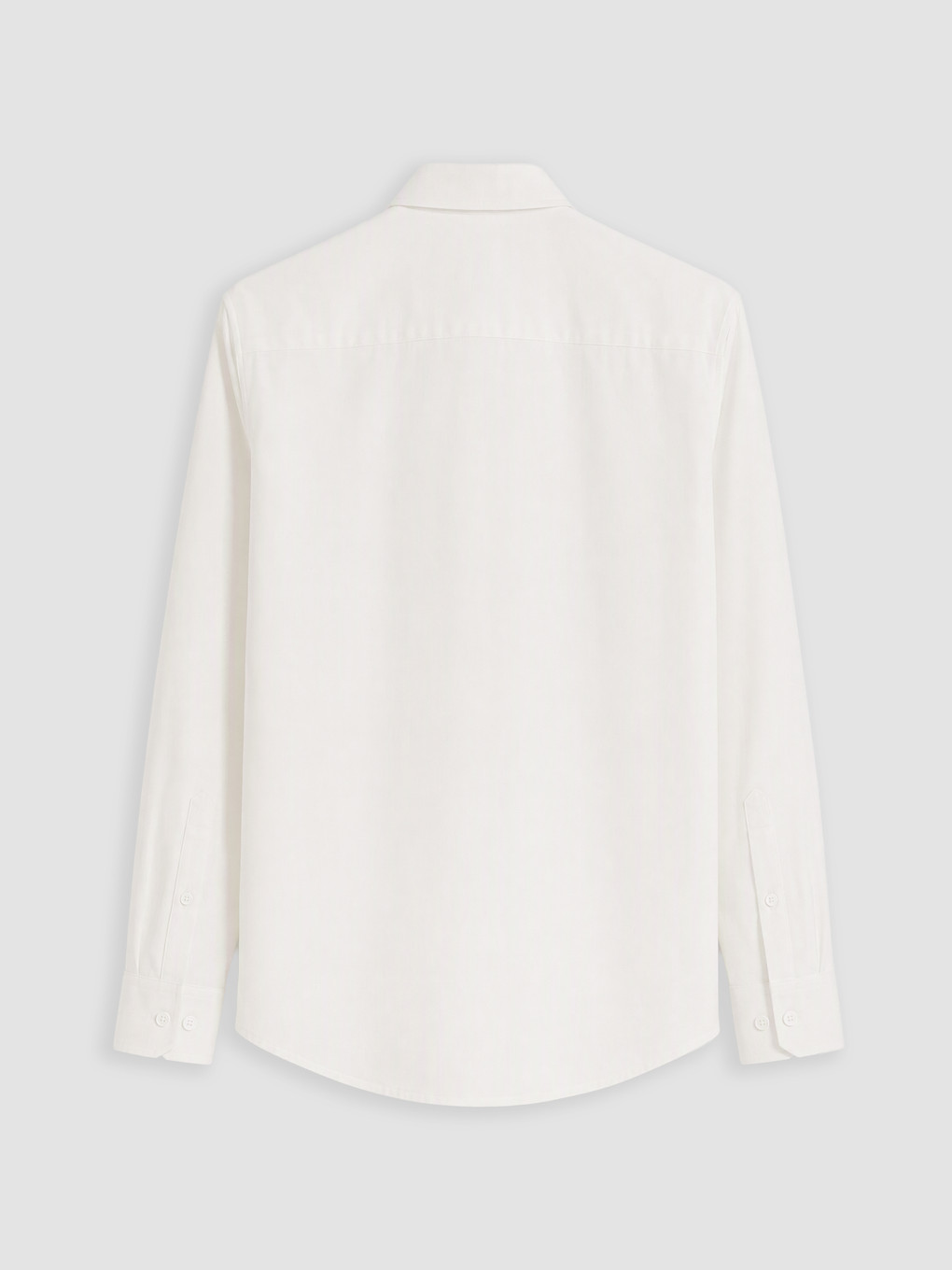 Beyaz Regular Fit Gabardin Erkek Gömlek-6