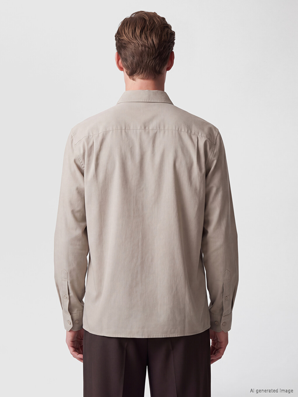 Man Beige Shirt-3