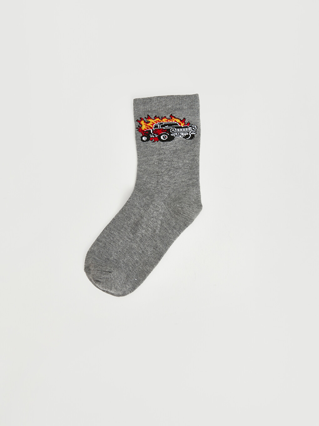 Boy Grey Ankle Socks-2