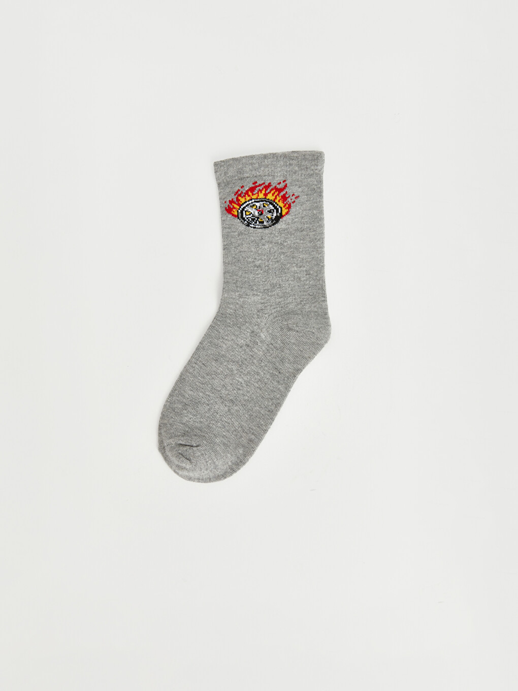 Boy Grey Ankle Socks-4