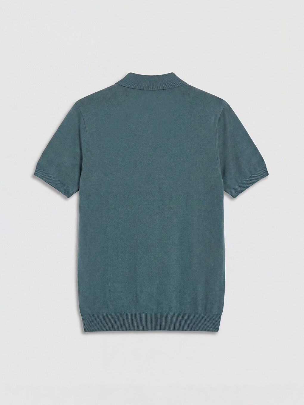 Haki Polo Yaka Erkek Triko Tişört-5