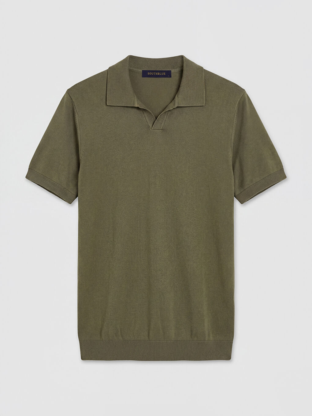 Haki Polo Yaka Erkek Triko Tişört-4